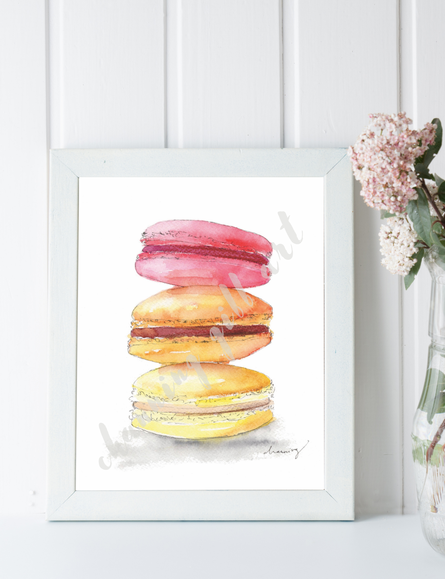 Stacked Macarons 8x10 Print