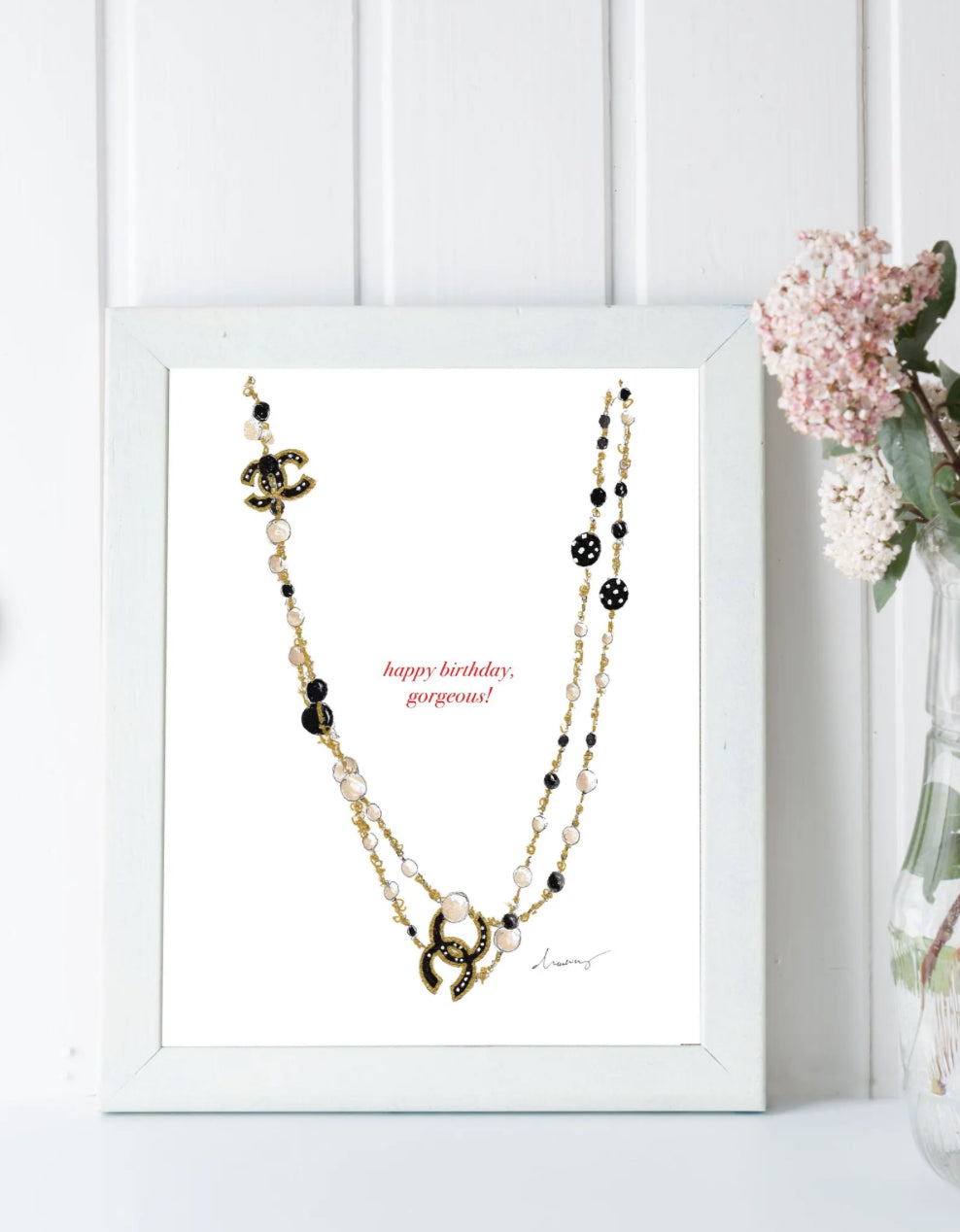 Luxury Jewelry birthday greeting card