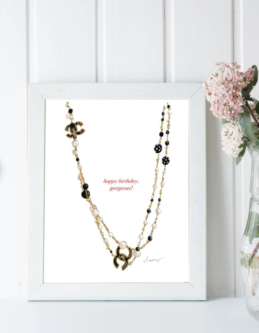 Luxury Jewelry birthday greeting card