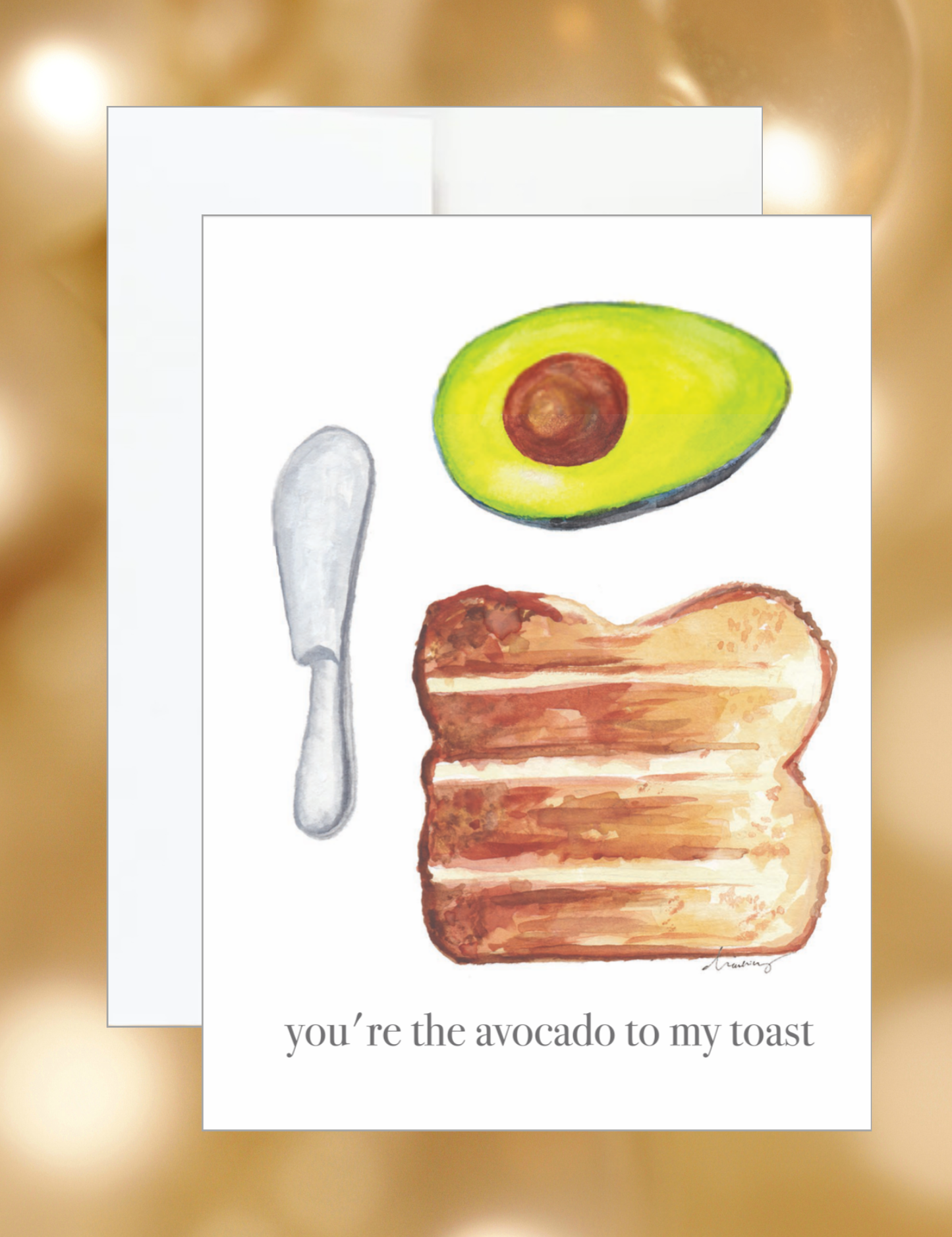 Avocado Toast Anniversary & Love Card