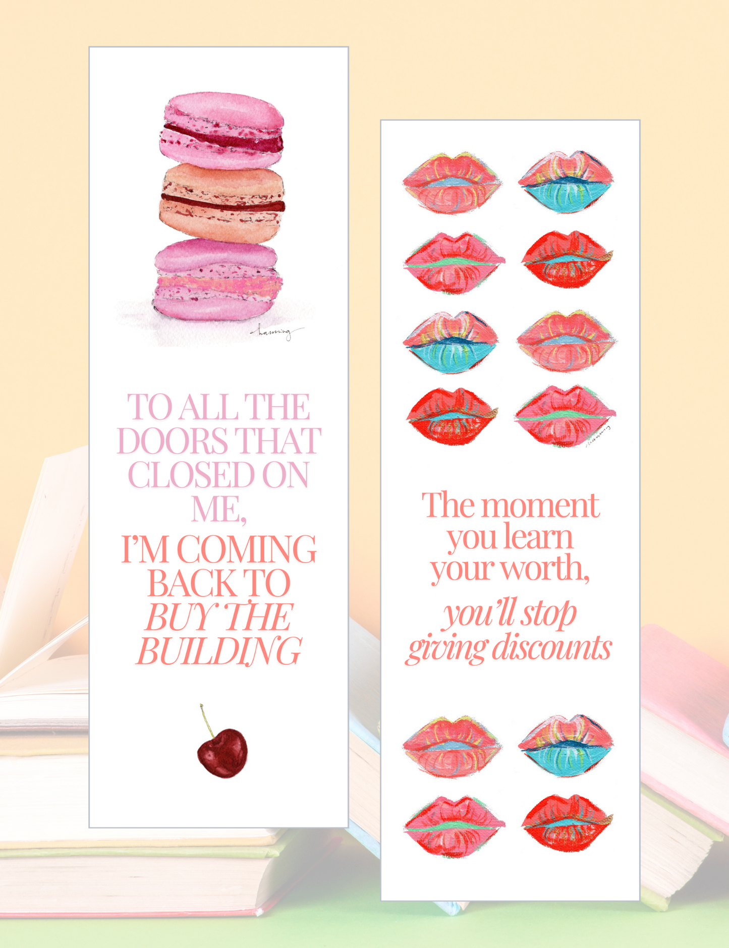 Boss Bookmarks 2"x6" each: Set of 2 (Buy the Building + Worth)