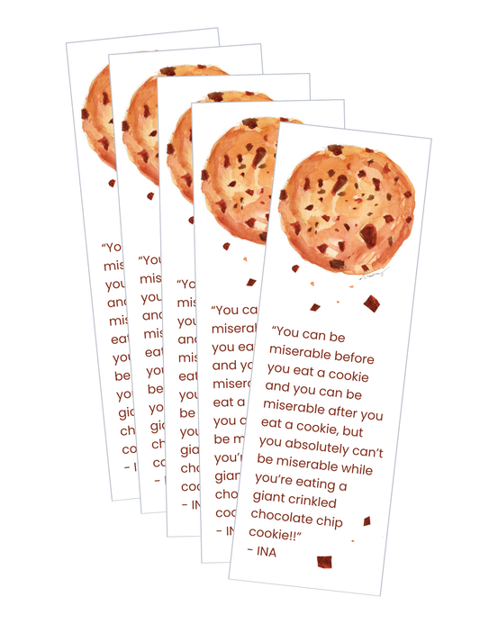 Book Club Bookmarks, Ina Chocolate Chip Cookie
