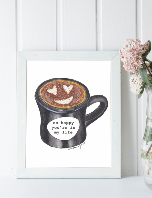 Grateful for You Coffee Mug Greeting Card