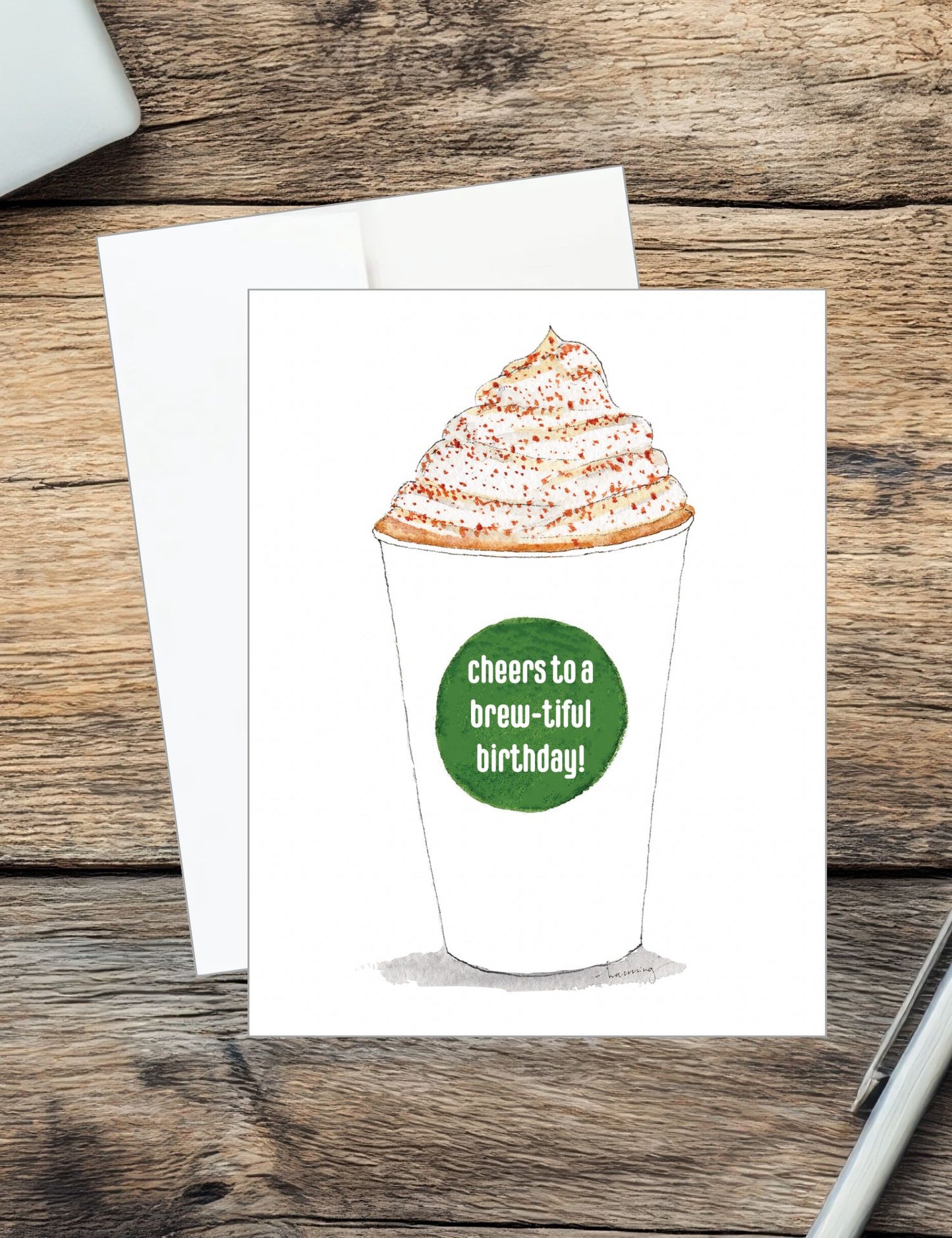 Coffee Cup Birthday Card