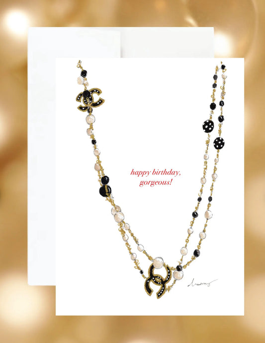 Luxury Jewelry birthday greeting card