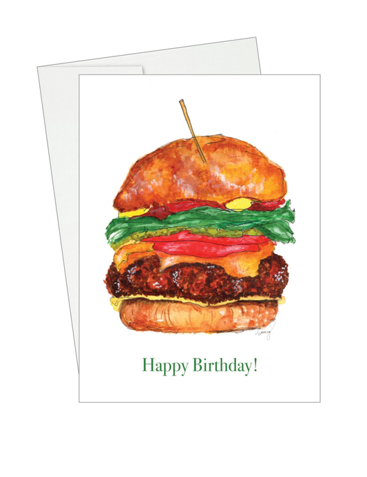 Birthday Cheeseburger Card