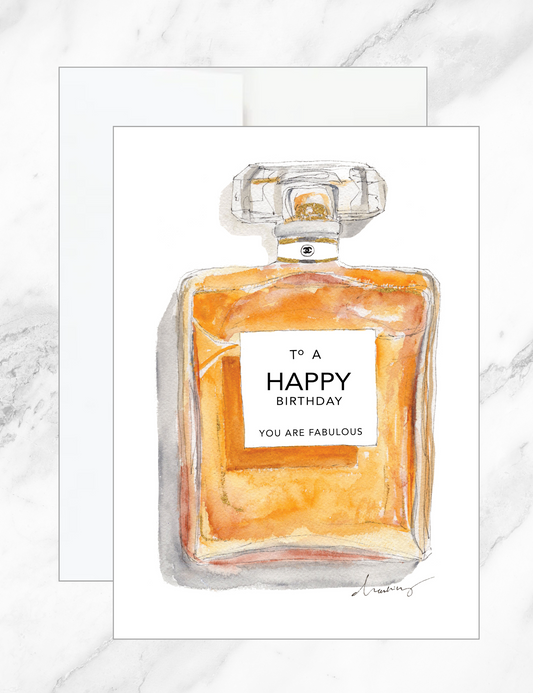Birthday Luxury Perfume Card