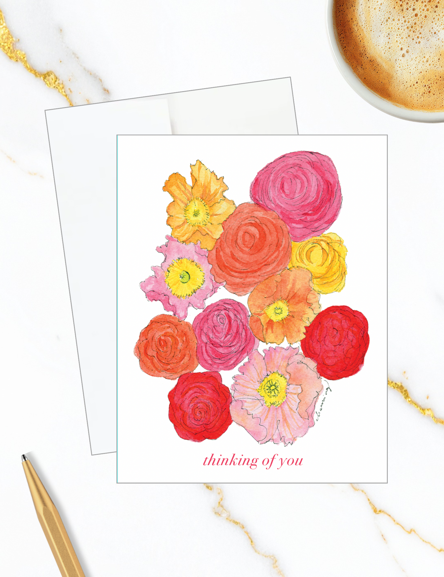 Florals Thinking of You Card
