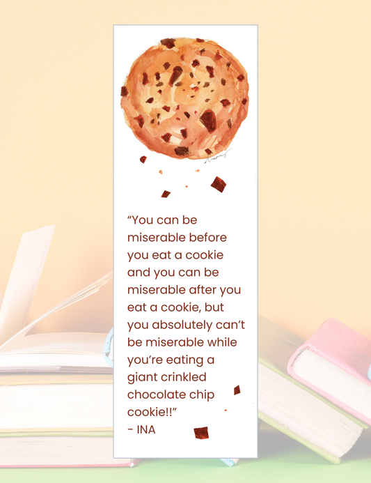 Book Club Bookmarks, Ina Chocolate Chip Cookie