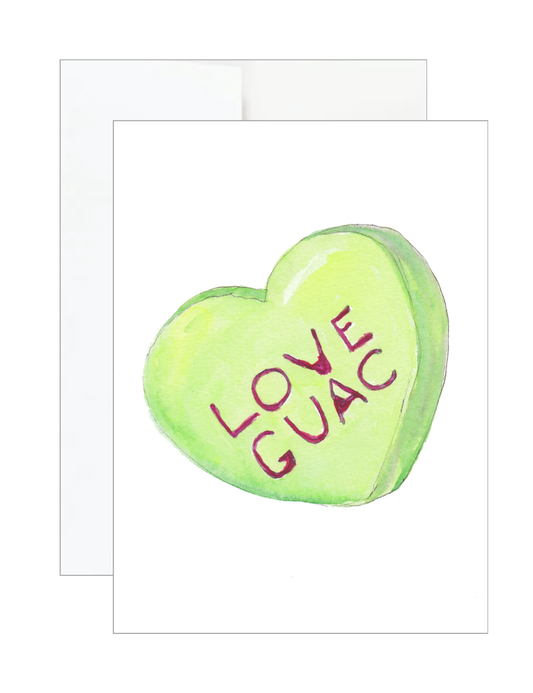 Honest Conversation Heart LOVE GUAC 5"x7" Card