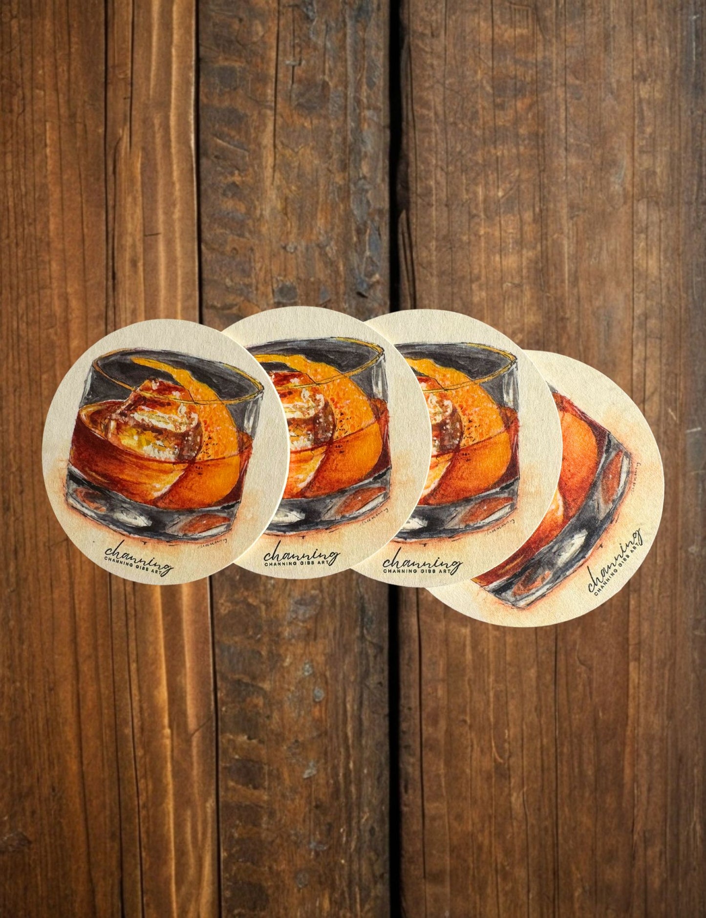 Old Fashioned Cocktail Coasters