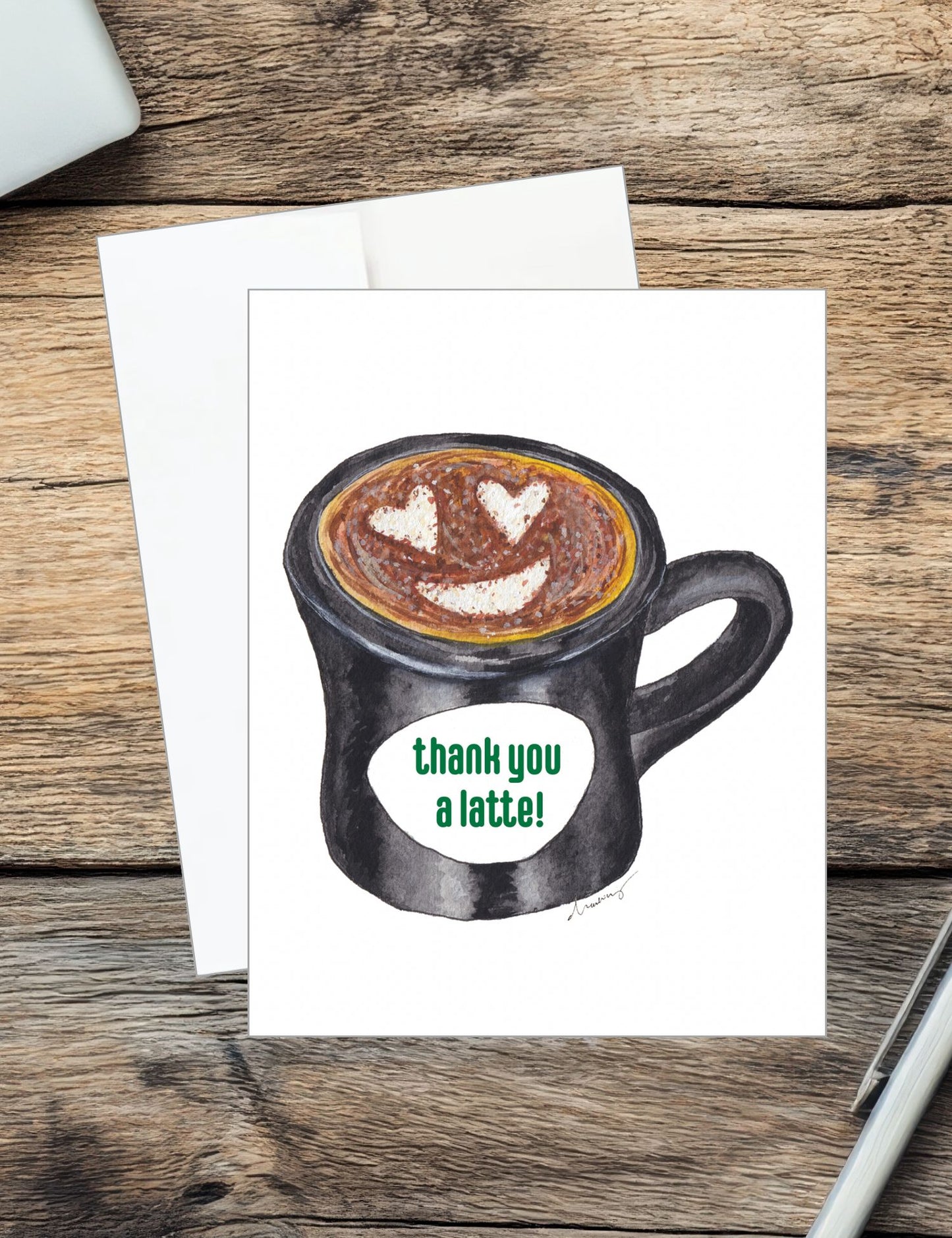 Thank You a Latte Card