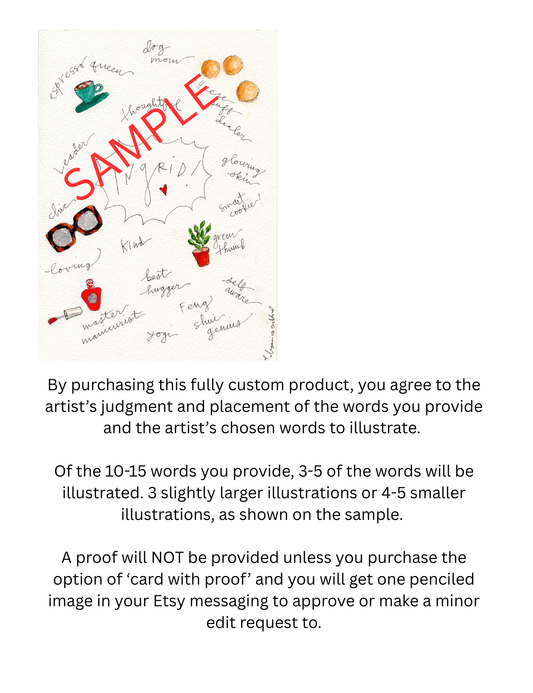 Made to order greeting card