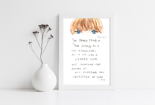 Your Energy is Expensive TS art print