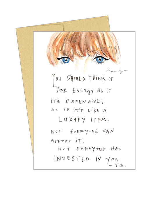Your Energy is Expensive Card
